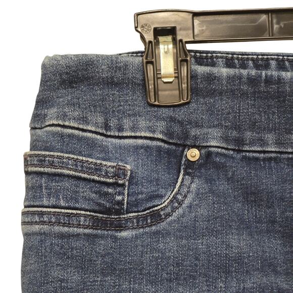 Chico's Sz 12 Reg Stretch Denim Jegging Blue Jeans - Picture 4 of 11